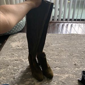 JESSICA SIMPSON HIGH BOOTS OLIVE GREEN